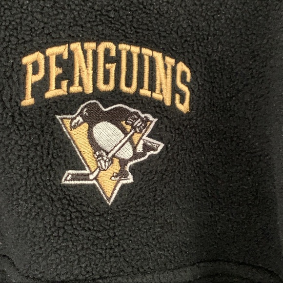 NHL Pittsburgh Penguins Black 1/4 Zip Fleece - Picture 3 of 4